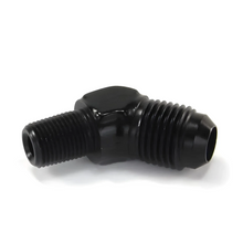Load image into Gallery viewer, Black 1/8 NPT x 6AN 45°