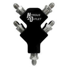 Load image into Gallery viewer, Nitrous Outlet 4-Way 3AN High Flow Stacked Y Distribution Block