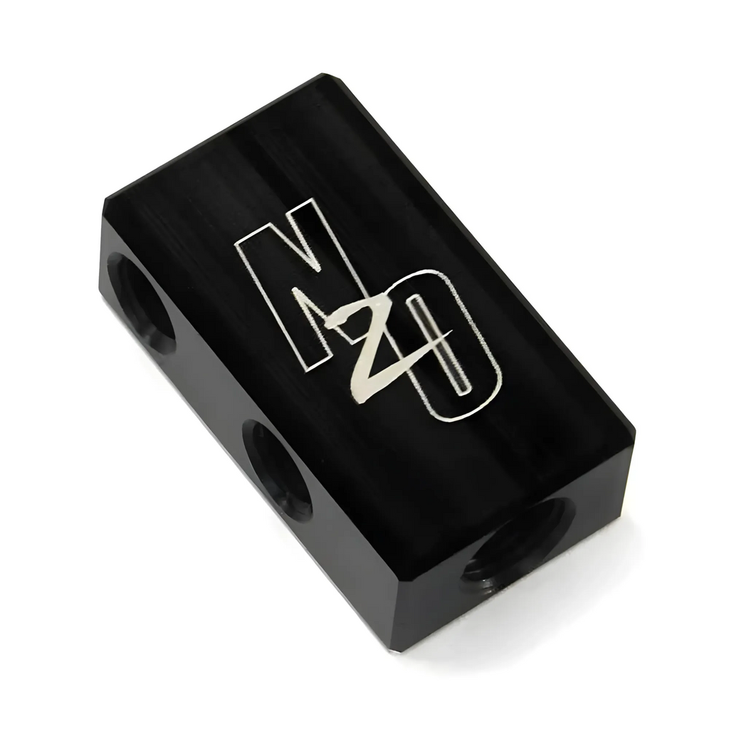 Compact Billet 1 in 4 Out Distribution Block