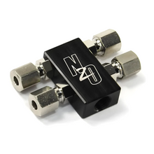 Load image into Gallery viewer, Compact Billet 1 in 4 Out Distribution Block With Compression Fittings