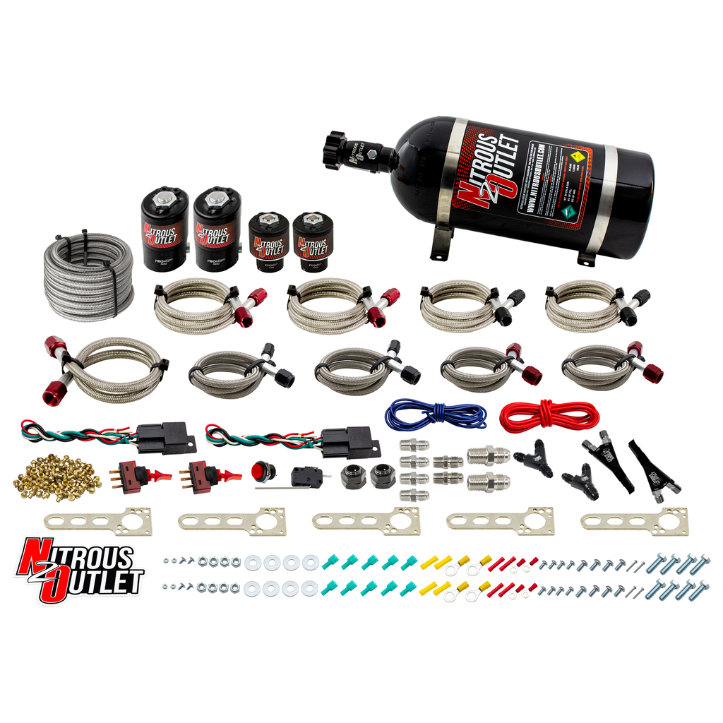 Ford EFI Dual Stage Single Nozzle System (10lb Bottle)