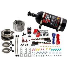 Load image into Gallery viewer, Nitrous Outlet Interspooler 4" Dual Stage Dry Nitrous Plate System (10lb Bottle)