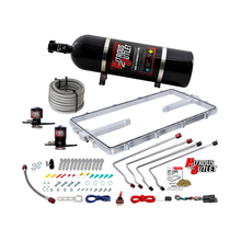 Load image into Gallery viewer, Nitrous Outlet GM 102mm Texas Speed Titan LR-T, SR-1, SR-3, SR-7 Intake Hard-Line Spacer Plate System -Gas/E85 (5-55psi) (15lb Bottle)