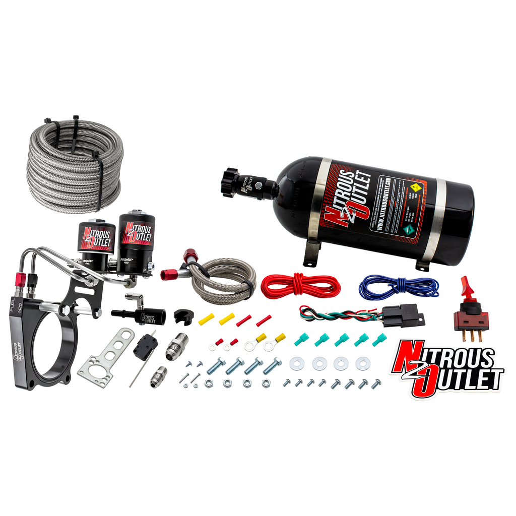 Ford Mustang GT/F-150 5.0L Hardline Nitrous Plate System (2011-17) (10lb Bottle)