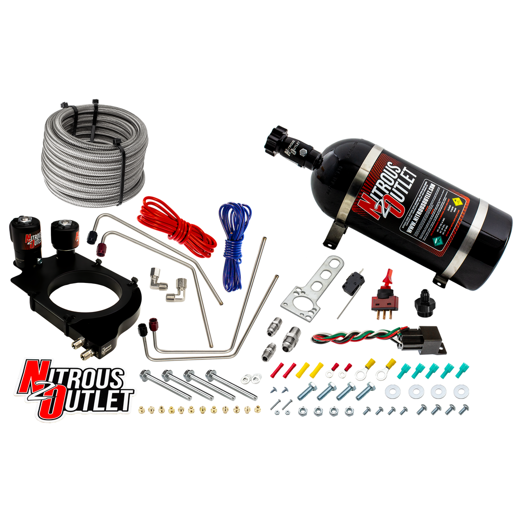 Holley Hi Ram Throttle Body Plate System 102mm (Passenger Side) (10lb Bottle)