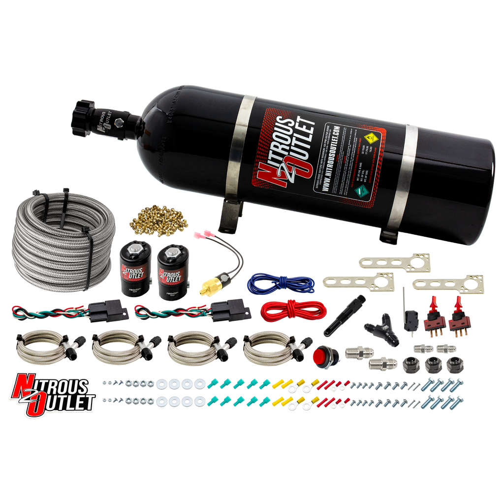 Universal Dual Stage Diesel Single Nozzle Dry System (15lb Bottle)