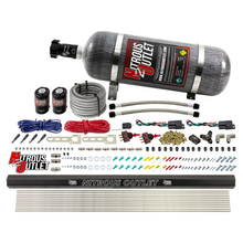 Load image into Gallery viewer, EFI 4 Cylinder 2 Solenoid Dual Stage Dry Direct Port System With Single Rail (12lb Bottle)