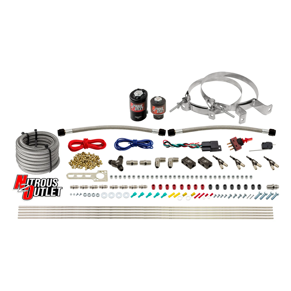 4 Cylinder 2 Solenoid Direct Port System With Distribution Blocks (Methanol) (No Bottle)