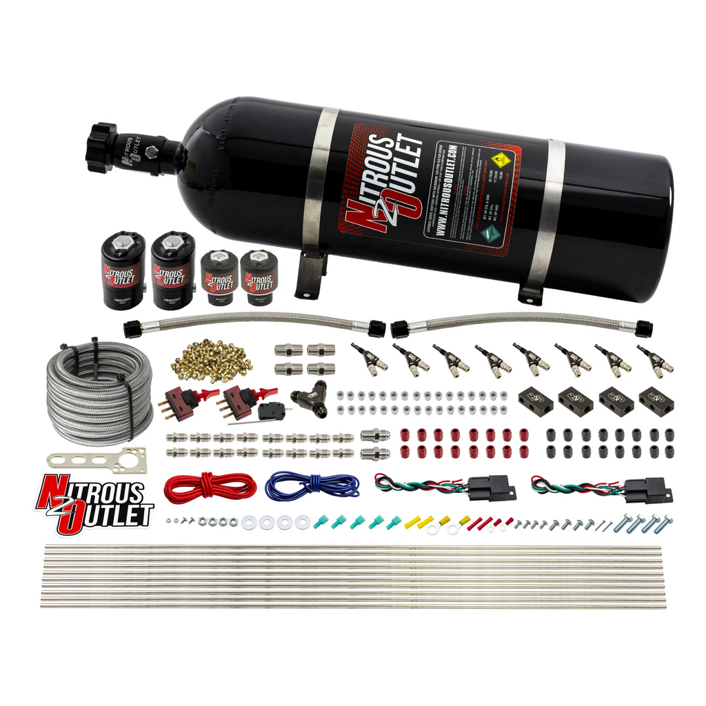 4 Cylinder 4 Solenoid Dual Stage Direct Port System With Distribution Blocks (Methanol) (15lb Bottle)