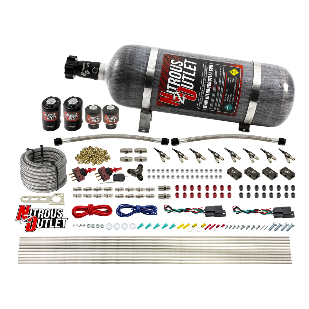 4 Cylinder 4 Solenoid Dual Stage Direct Port System With Distribution Blocks (Gas) (12lb Bottle)