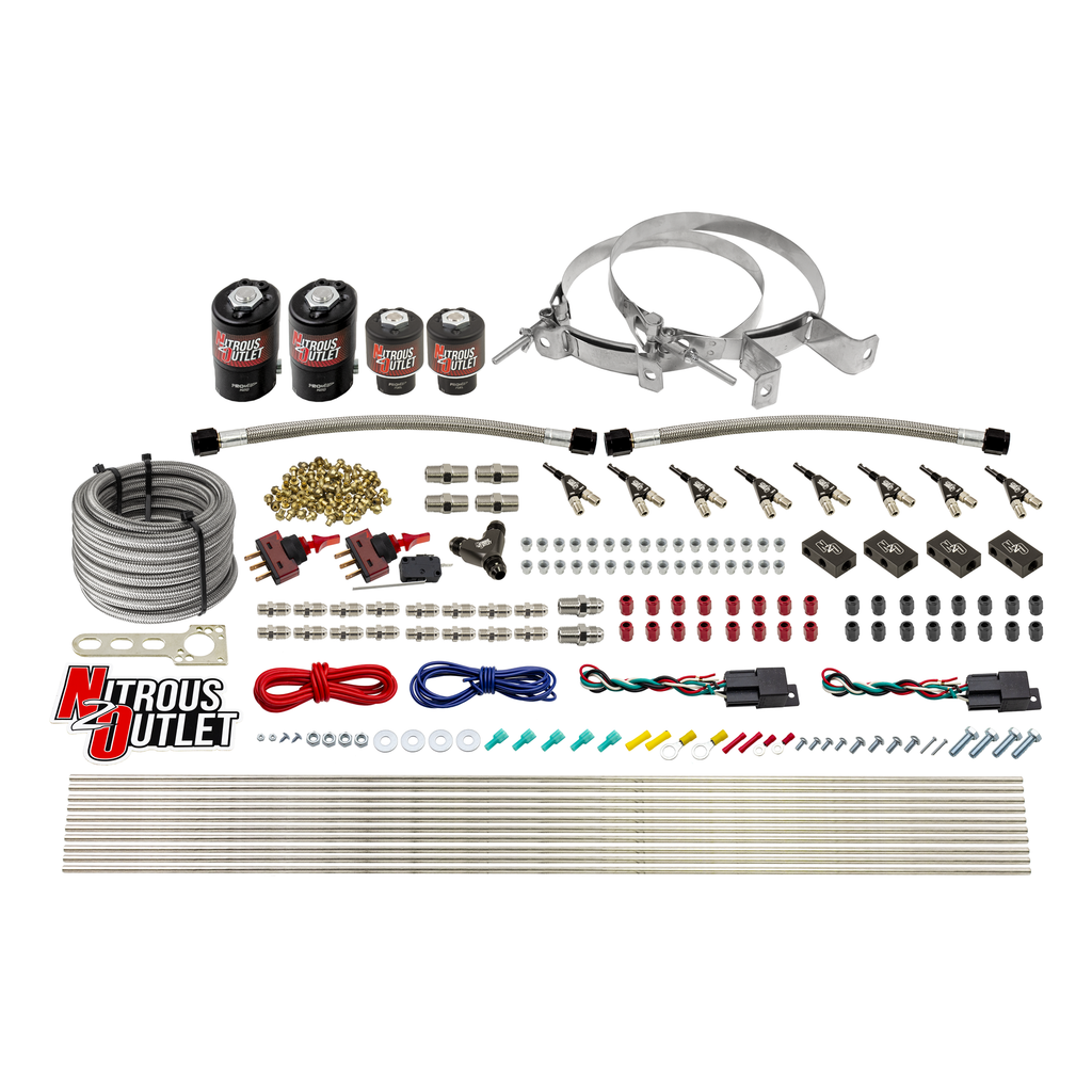 4 Cylinder 4 Solenoid Dual Stage Direct Port System With Distribution Blocks (E85) (No Bottle)