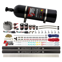 Load image into Gallery viewer, 4 Cylinder 4 Solenoid Dual Stage Direct Port System With Dual Injection Rails, SBT Nozzle (E85) (15lb Bottle)