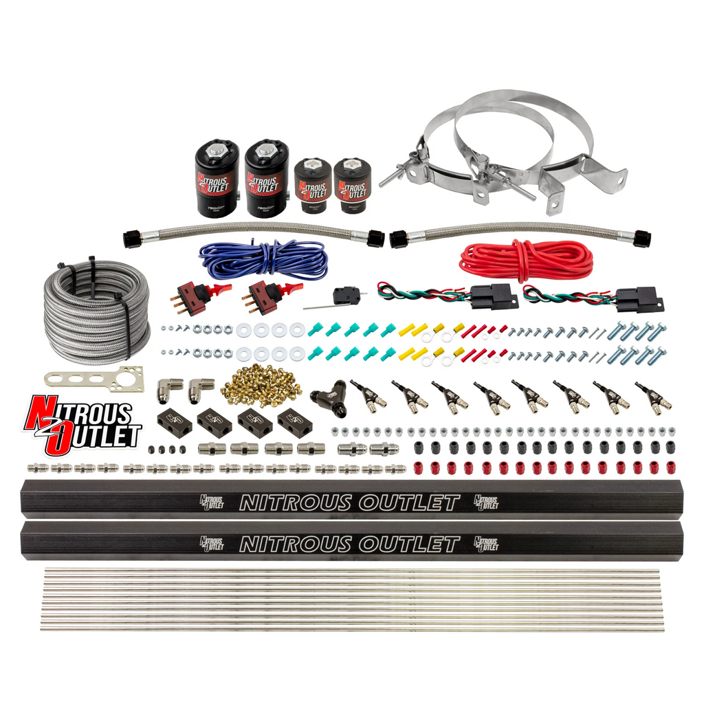 4 Cylinder 4 Solenoid Dual Stage Direct Port System With Dual Injection Rails (Gas) (No Bottle)