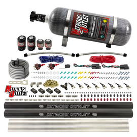 4 Cylinder 4 Solenoid Dual Stage Direct Port System With Dual Injection Rails (E85) - 45-55 PSI (12lb Bottle)