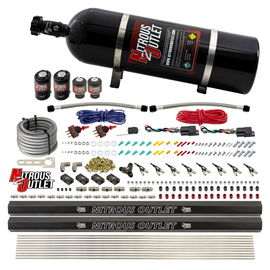 4 Cylinder 4 Solenoid Dual Stage Direct Port System With Dual Injection Rails (E85) - 45-55 PSI (15lb Bottle)