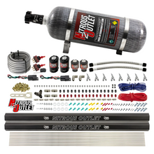 Load image into Gallery viewer, 4 Cylinder 4 Solenoid Dual Stage Direct Port System With Dual Injection Rails, SBT Nozzle (E85) - 45-55 PSI (12lb Bottle)