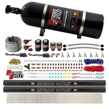 Load image into Gallery viewer, 4 Cylinder 4 Solenoid Dual Stage Direct Port System With Dual Injection Rails, SBT Nozzle (E85) - 45-55 PSI (15lb Bottle)