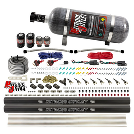 4 Cylinder 4 Solenoid Dual Stage Direct Port System With Dual Injection Rails (Gas) - 45-55 PSI (12lb Bottle)