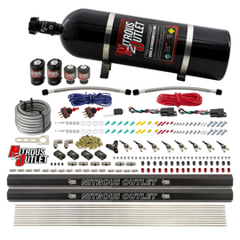 4 Cylinder 4 Solenoid Dual Stage Direct Port System With Dual Injection Rails (Gas) - 45-55 PSI (15lb Bottle)