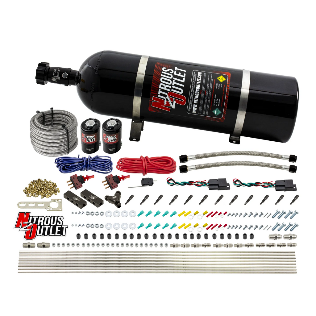 6 Cylinder 2 Solenoid Dual Stage Dry Direct Port System With Compact Distribution Blocks (15lb Bottle)