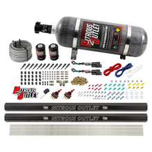 Load image into Gallery viewer, 6 Cylinder 2 Solenoid Dual Stage Dry Direct Port System With Single Injection Rail - Straight Blow Through Nozzles (12lb Bottle)