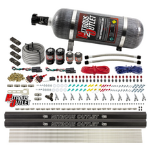 Load image into Gallery viewer, 6 Cylinder 4 Solenoid Dual Stage Direct Port System With Distribution Blocks and Straight Blow Through Nozzles, Low Fuel Pressure Alcohol (12lb Bottle)