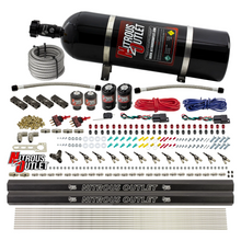 Load image into Gallery viewer, 6 Cylinder 4 Solenoid Dual Stage Direct Port System With Distribution Blocks and 90 Degree Nozzles, Low Fuel Pressure E85 (15lb Bottle)