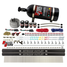 Load image into Gallery viewer, 6 Cylinder 4 Solenoid Dual Stage Direct Port System With Dual Injection Rails and Straight Blow Through Nozzles, Low Fuel Pressure Gas (10lb Bottle)