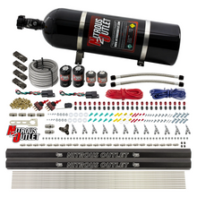 Load image into Gallery viewer, 6 Cylinder 4 Solenoid Dual Stage Direct Port System With Distribution Blocks and Straight Blow Through Nozzles, Low Fuel Pressure Gas (15lb Bottle)