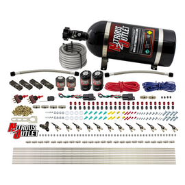 6 Cylinder 4 Solenoid Dual Stage Direct Port System With Distribution Blocks and 90 Degree Nozzles, High Fuel Pressure Gas (10lb Bottle)