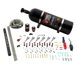 6 Cylinder 2 Solenoid Direct Port System With Single Injection Rail and Straight Blow Through Nozzles, High Fuel Pressure Gas (15lb Bottle)