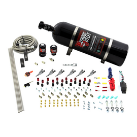 6 Cylinder 2 Solenoid Direct Port System With Distribution Blocks and Straight Blow Through Nozzles, High Fuel Pressure Gas (15lb Bottle)