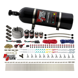 6 Cylinder 4 Solenoid Dual Stage Direct Port System With Distribution Blocks and Straight Blow Through Nozzles, High Fuel Pressure Gas (15lb Bottle)