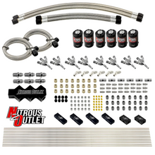 Load image into Gallery viewer, Dry 8 Cylinder Three Stage Direct Port Conversion Kit -  .112" Orifice - Trident Nozzles