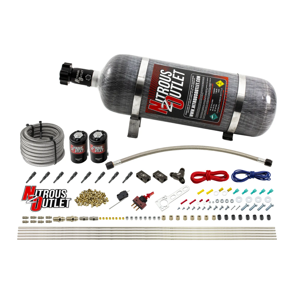 8 Cylinder Dry Direct Port System - .112 Nitrous (12lb Bottle)