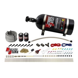 8 Cylinder Dry Direct Port System - .112 Nitrous - Straight Blow Through Nozzles (10lb Bottle)