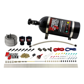 8 Cylinder Dry Direct Port System - .178 Nitrous - Straight Blow Through Nozzles (10lb Bottle)