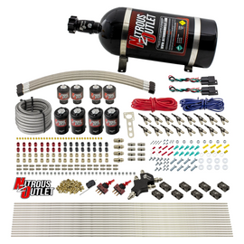 8 Cylinder Dual Stage Direct Port Nitrous System - .122 Nitrous/.177 Fuel Solenoids - Alcohol (10lb Bottle)