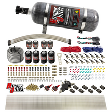 Load image into Gallery viewer, 8 Cylinder Dual Stage Direct Port Nitrous System - .122 Nitrous/.177 Fuel Solenoids - Alcohol (12lb Bottle)