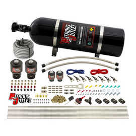 8 Cylinder Single Stage Direct Port Nitrous System - .178 Nitrous/.177 Fuel Solenoids - E85 (15lb Bottle)