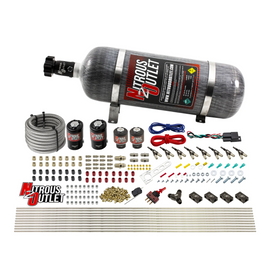 8 Cylinder Single Stage Direct Port Nitrous System - .122 Nitrous/.177 Fuel Solenoids (12lb Bottle)