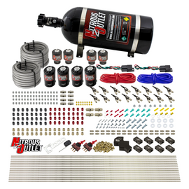 8 Cylinder Dual Stage Direct Port Nitrous System - .122 Nitrous/.177 Fuel Solenoids (10lb Bottle)