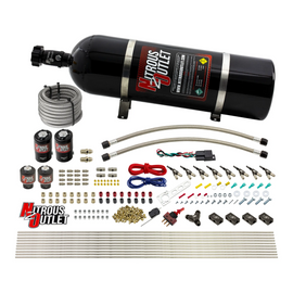 8 Cylinder Single Stage Direct Port Nitrous System - .112 Nitrous/.177 Fuel Solenoids - E85 (15lb Bottle)