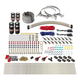 8 Cylinder Dual Stage Direct Port Nitrous System - .112 Nitrous/.177 Fuel Solenoids - E85 (No Bottle)