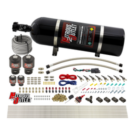 8 Cylinder Single Stage Direct Port Nitrous System - .178 Nitrous/.177 Fuel Solenoids - E85 (15lb Bottle)