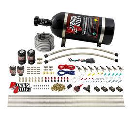 8 Cylinder Single Stage Direct Port Nitrous System - .122 Nitrous/.177 Fuel Solenoids (10lb Bottle)