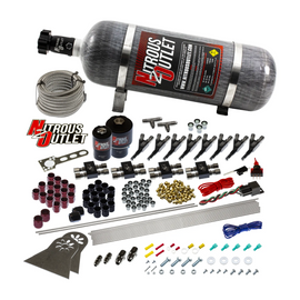 8 Cylinder Single Stage Direct Port Nitrous System - .178 Nitrous/.310 Fuel Solenoids (12lb Bottle)
