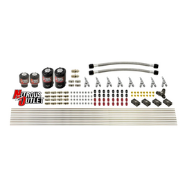 8 Cylinder 4 Solenoid Direct Port Conversion With Distribution Blocks - Straight Blow Through Nozzles - .112 Nitrous/.177 Fuel