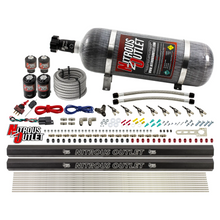 Load image into Gallery viewer, 8 Cylinder Single Stage Direct Port Nitrous System with Injection Rails - Alcohol - .122 Nitrous/.177 Fuel (12lb Bottle)
