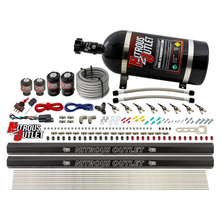Load image into Gallery viewer, 8 Cylinder Single Stage Direct Port Nitrous System with Injection Rails - E85 - .122 Nitrous/.177 Fuel (10lb Bottle)